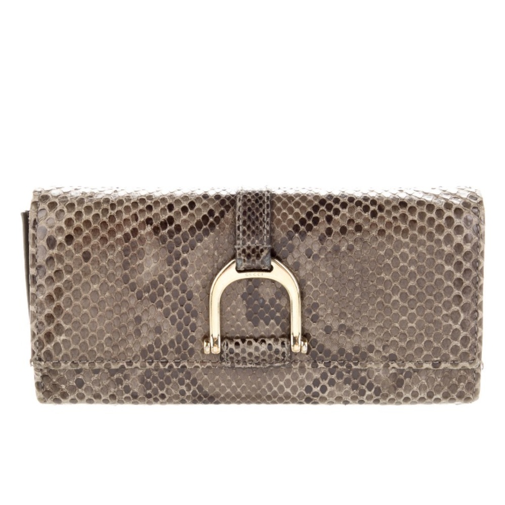 Gucci Greenwich Python Wallet (looks great on chain)
